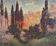 Cypresses at Cagnes Henri Edmond Cross